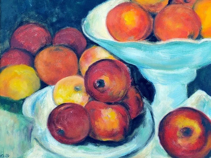 Dent, Michelle. Fruit Bowl. mid-2000s. oil painting. Private collection