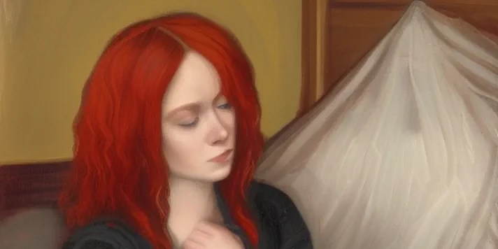 missing - a red haired woman who needs sleep